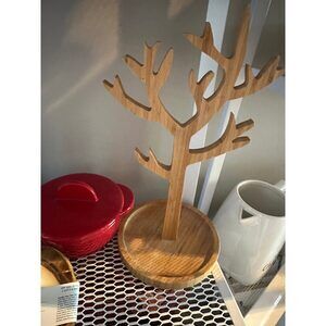 Wood Tree/Antler Jewelry Rack
